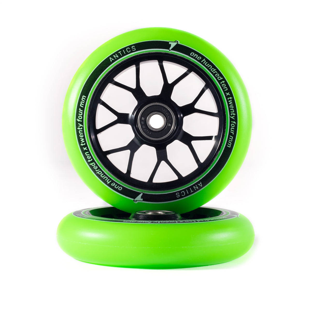 Antics Glider Wheels - Lime Green